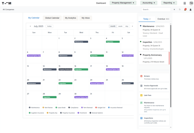 Property Manager Dashboard