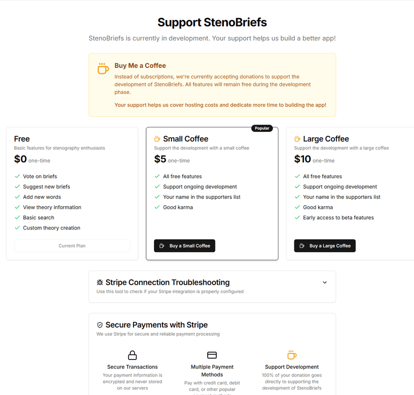 Support Steno Briefs